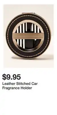 Bath & Body Works Leather Stitched Car Fragrance Holder offer
