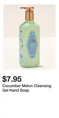 Bath & Body Works Cucumber Melon Cleansing Gel Hand Soap offer