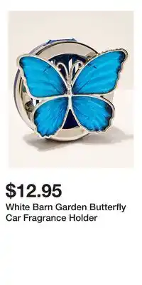 Bath & Body Works White Barn Garden Butterfly Car Fragrance Holder offer