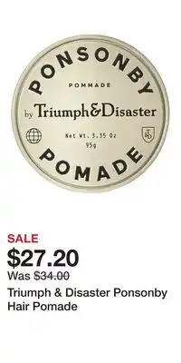 Ulta Beauty Triumph & Disaster Ponsonby Hair Pomade offer