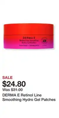 Ulta Beauty DERMA E Retinol Line Smoothing Hydro Gel Patches offer