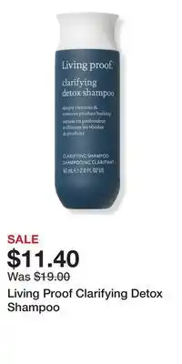 Ulta Beauty Living Proof Clarifying Detox Shampoo offer
