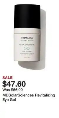 Ulta Beauty MDSolarSciences Revitalizing Eye Gel offer