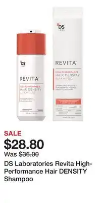 Ulta Beauty DS Laboratories Revita High-Performance Hair DENSITY Shampoo offer