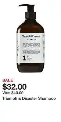 Ulta Beauty Triumph & Disaster Shampoo offer
