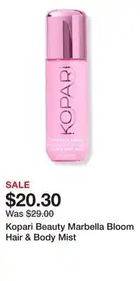 Ulta Beauty Kopari Beauty Marbella Bloom Hair & Body Mist offer