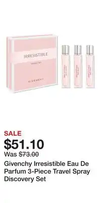 Ulta Beauty Givenchy Irresistible Eau De Parfum 3-Piece Travel Spray Discovery Set offer