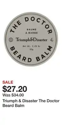 Ulta Beauty Triumph & Disaster The Doctor Beard Balm offer