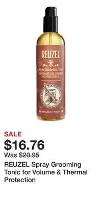 Ulta Beauty REUZEL Spray Grooming Tonic for Volume & Thermal Protection offer