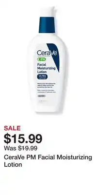 Ulta Beauty CeraVe PM Facial Moisturizing Lotion offer