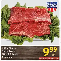 Rio Valley Market USDA Choice Black Angus Skirt Steak offer