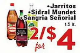 Rio Valley Market Jarritos Sidral Mundet Sangria Señorial offer