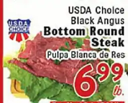 Rio Valley Market USDA Choice Black Angus Bottom Round Steak offer