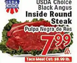 Rio Valley Market USDA Choice Black Angus Inside Round Steak offer