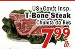 Rio Valley Market US. Gov't Insp. T-Bone Steak offer