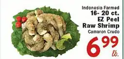 Rio Valley Market Indonesia Farmed 16-20 ct. EZ Peel Raw Shrimp offer