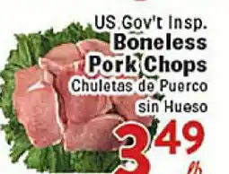 Rio Valley Market US.Gov't Insp. Boneless Pork Chops offer
