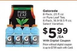 Kroger Gatorade or Pure Leaf Tea offer