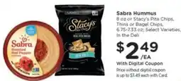 Kroger Sabra Hummus or Stacy's Pita Chips offer