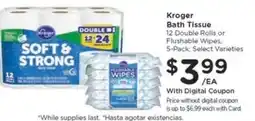 Kroger Kroger Bath Tissue offer