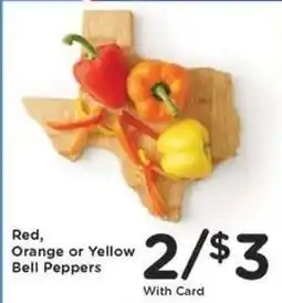 Kroger Red, Orange or Yellow Bell Peppers offer