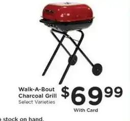 Kroger Walk-A-Bout Charcoal Grill offer