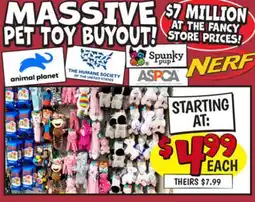 Ollie's MASSIVE PET TOY BUYOUT offer