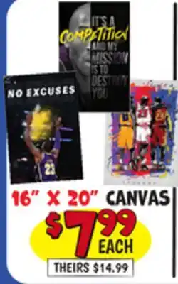 Ollie's 16 X 20 CANVAS BASKETBALL WALL DECOR offer