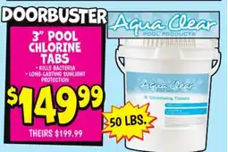 Ollie's 3 POOL CHLORINE TABS offer