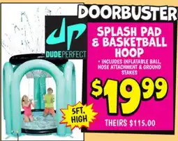 Ollie's SPLASH PAD & BASKETBALL HOOP offer