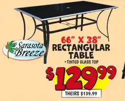 Ollie's 66 X 38 RECTANGULAR TABLE offer