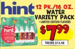 Ollie's 12 PK./16 OZ. WATER VARIETY PACK offer