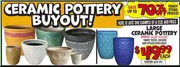 Ollie's LARGE CERAMIC POTTERY offer