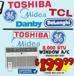 Ollie's 8, 000 BTU WINDOW A/C AIR CONDITIONER offer