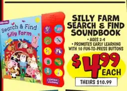 Ollie's SILLY FARM SEARCH & FIND SOUNDBOOK offer