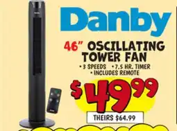 Ollie's 46 OSCILLATING TOWER FAN offer