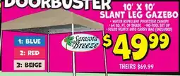 Ollie's 10' X 10' SLANT LEG GAZEBO offer