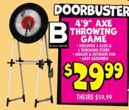 Ollie's BLACK SERIES 4' 9 AXE THROWING GAME offer
