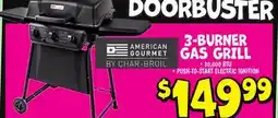 Ollie's CHARBROIL 3-BURNER GAS GRILL offer