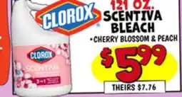 Ollie's 121 OZ. SCENTIVA BLEACH offer