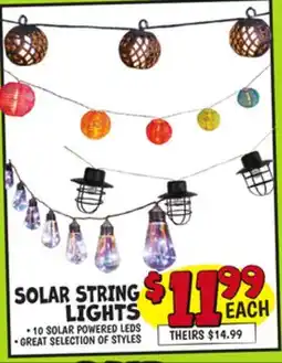 Ollie's SOLAR STRING LIGHTS offer