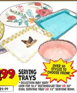 Ollie's SERVING TRAYS RECTANGULAR TRAY OR offer