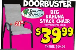 Ollie's BIG KAHUNA STACK CHAIR offer