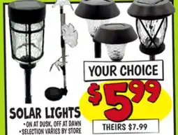 Ollie's SOLAR LIGHTS offer