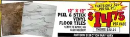 Ollie's 12 X 12 PEEL & STICK VINYL FLOOR TILES offer