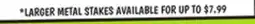 Ollie's LARGER METAL STAKES offer