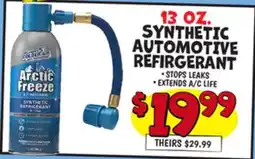 Ollie's 13 OZ. SYNTHETIC AUTOMOTIVE REFIRGERANT offer