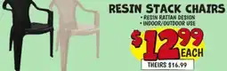 Ollie's RESIN STACK CHAIRS offer