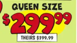 Ollie's ALOE VERA COOL GEL QUEEN SIZE MATTRESS offer