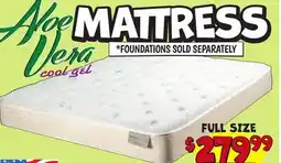 Ollie's ALOE VERA MATTRESS offer